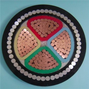 4x300mm2 Ηλεκτρικό Swa 4 θωρακισμένο καλώδιο με οπλισμό χάλυβα