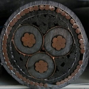 240mm 3 πυρήνα Cu 185sqmm πολυ πυρήνα θωρακισμένο καλώδιο Xlpe Swa Pvc 33kv