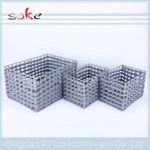 PE καλάθι μπαστούνι υφαντά αποθήκευσης χονδρέμπορος