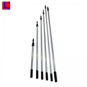 Ρυθμιζόμενο / επέκταση τηλεσκοπικό πόλο αλουμινίου με πλαστικό κάλυμμα