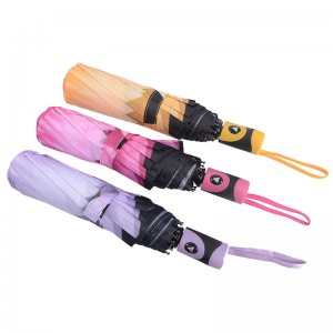 Διαφημιστική κορυφαία ονομαστική λειτουργία αυτόματης ανοιχτής λειτουργίας 3 όψεων umbrella Umbrella Umbrella