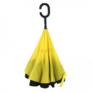 Νέα μόδα αδιάβροχο Upside κάτω ομπρέλα αυτοκινήτου Αντίστροφη ομπρέλα