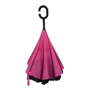 23Inch 8Ribs Αντίστροφη Ομπρέλα Προώθησης Λιανικής Διαφήμισης