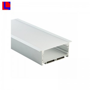 Υψηλής ποιότητας διαφορετικά σχήματα προφίλ αλουμινίου με πλαστικά καλύμματα