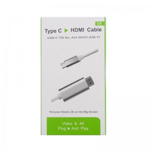 USB τύπου c σε HDMI αρσενικό μετατροπέα ABS κέλυφος Κωδικός: FEF-USBIC-013