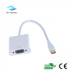 Μίνι HDMI αρσενικό σε VGA Θηλυκό μετατροπέα Κωδικός: FEF-HIC-004