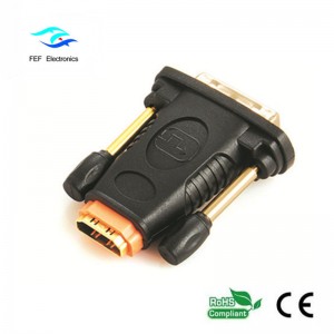 HDMI θηλυκό σε DVI 24 + 1 αρσενικό προσαρμογέα αρσενικό σε θηλυκό μετατροπέα Κωδικός: FEF-HD-006