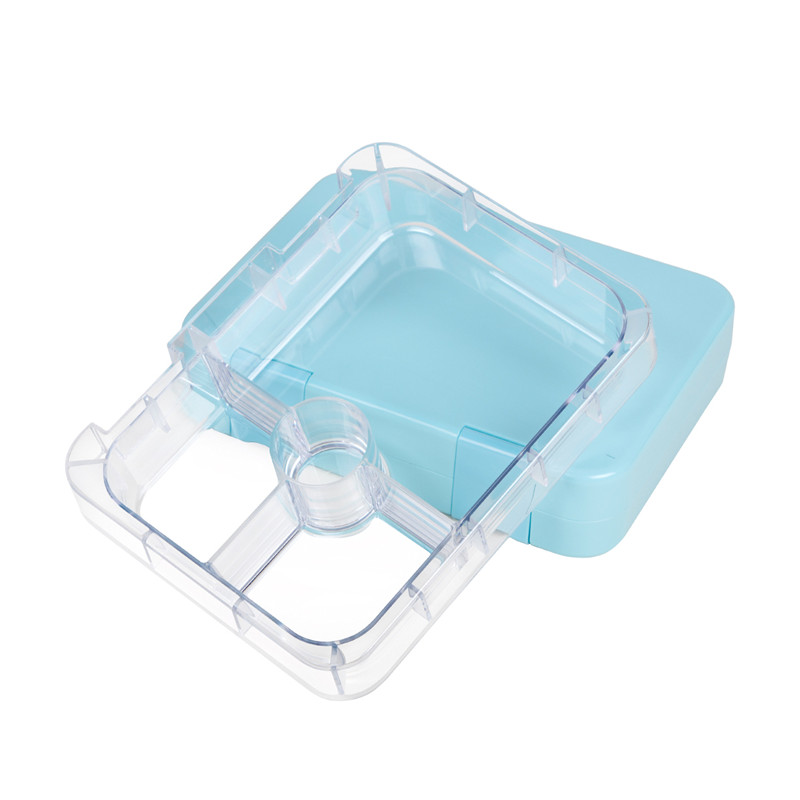Δοχείο Bento Lunch Box για παιδιά και ενήλικες, μπλε χρώμα, 4 θήκες