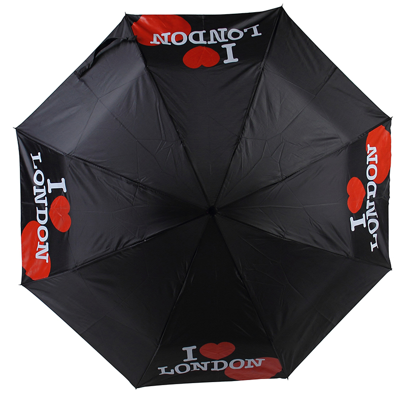 2019 Προσαρμοσμένη ομπρέλα Παιδικά μαύρα και άσπρα χειροποίητα στοιχεία χρώμα 3 πτυσσόμενη ομπρέλα