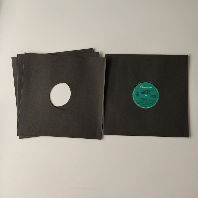 33RPM μαύρο χαρτί Vinyl LP Αποθήκευση εγγραφών Εσωτερικά προστατευτικά μανίκια