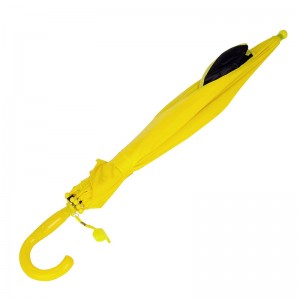 Χονδρική ομπρέλα μαύρο κίτρινο χρώμα panda αυτόματη ανοιχτή ομπρέλα παιδιών ζώων