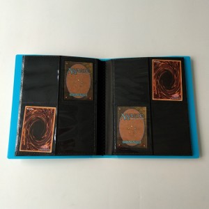 Μπλε Χρώμα 4 τσέπες Pokemon Card Poly Binder Side Loading