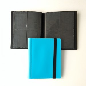 Μπλε Χρώμα 4 τσέπες Pokemon Card Poly Binder Side Loading