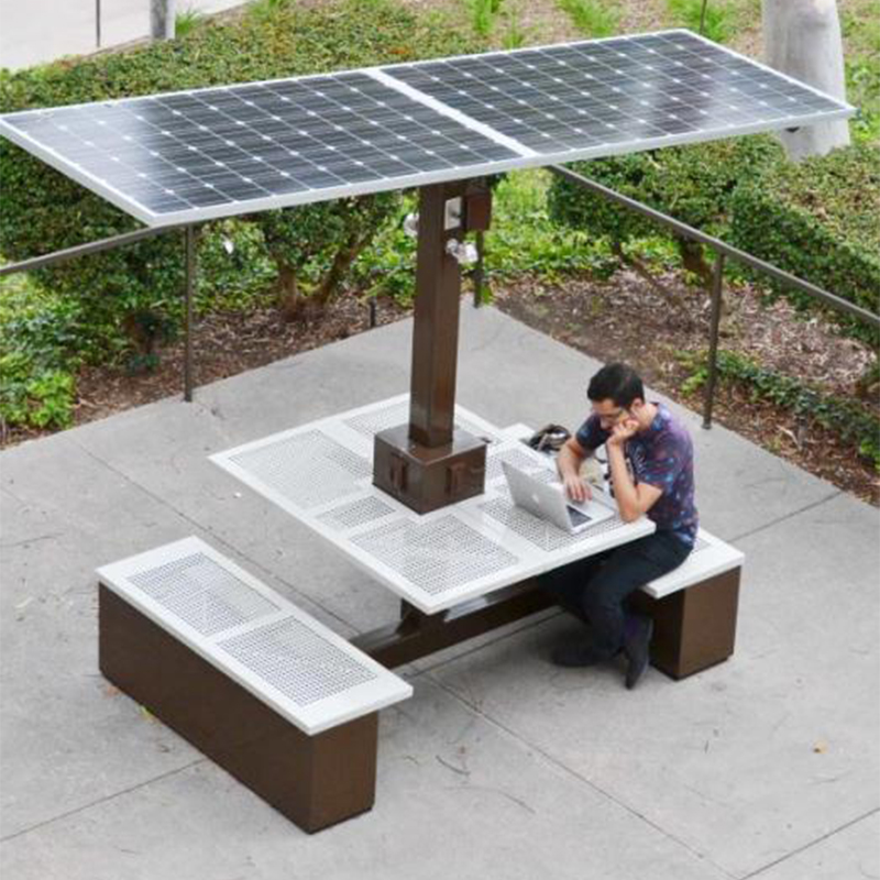 Έξυπνη Πίνακας Πικνίκ Ηλιακή Powered Bench Εργοστάσιο στην Κίνα