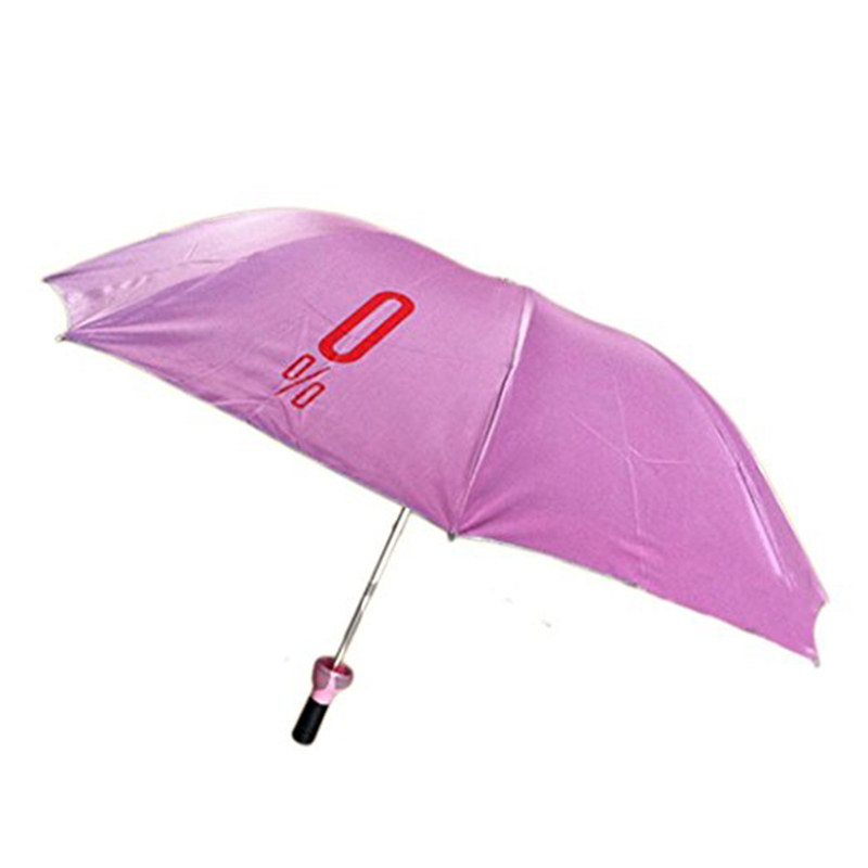 Μαύρη ομπρέλα φιάλης με λογότυπο εκτύπωσης 21 ιντσών 3 φορές μη αυτόματη ανοιχτή ομπρέλα για παιδιά