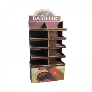 Ανακυκλώσιμα χαρτόνι σημεία πώλησης εκθεσιακό περίπτερα Pegboard εμφανίζει πάτωμα χαρτόνι Stand Display