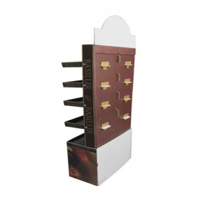 Ανακυκλώσιμα χαρτόνι σημεία πώλησης εκθεσιακό περίπτερα Pegboard εμφανίζει πάτωμα χαρτόνι Stand Display