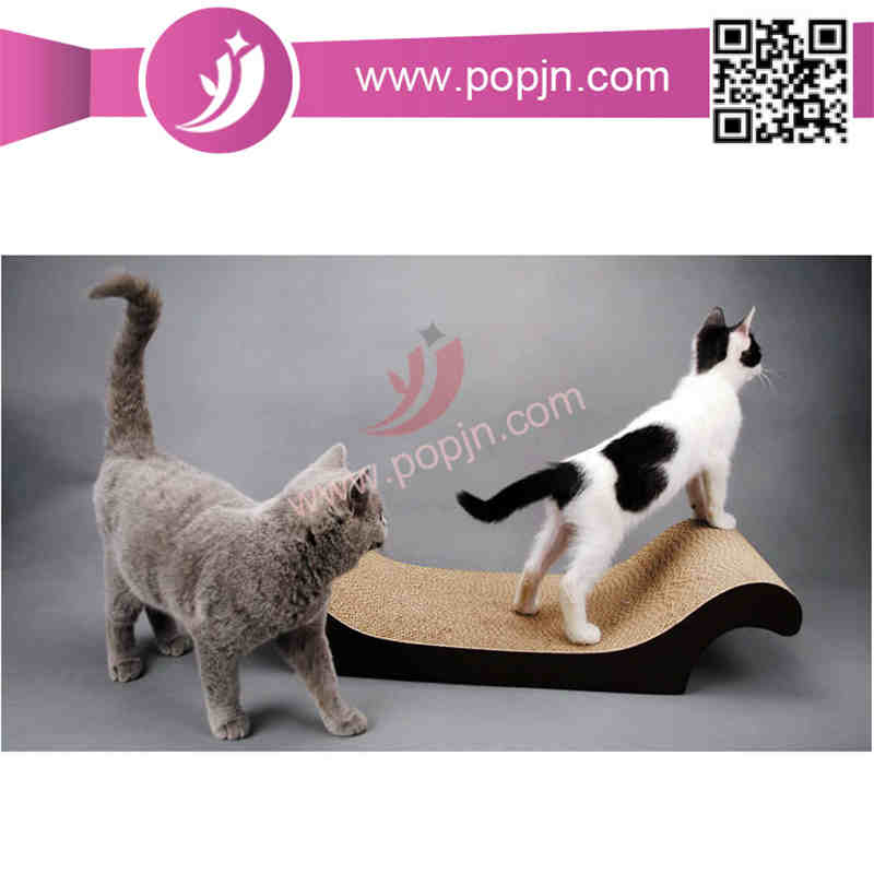 Οικολογικό φιλικό παιχνίδι για τα κατοικίδια ζώα κυματοειδές χαρτί γάτα γρατζουνιές Pet scratcher