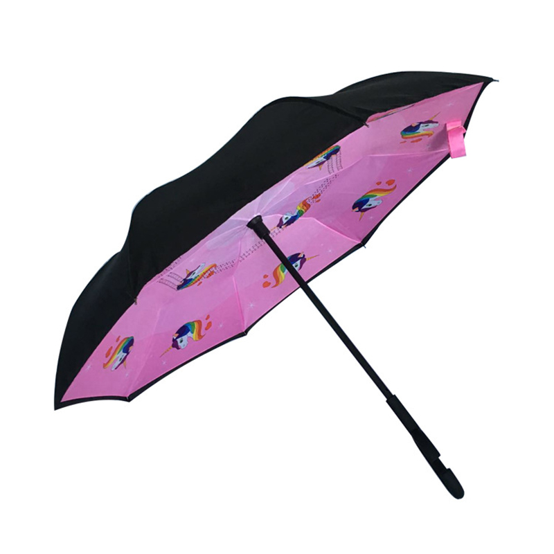 Ομπρέλα παιδιών 19 ιντσών με εκτύπωση μοτίβου αντίστροφης ομπρέλας