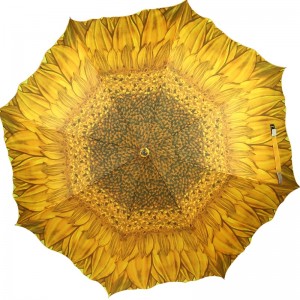 Υψηλής ποιότητας Χονδρικό κατάστημα πωλήσεων διαφήμιση υπαίθρια σχήμα λουλουδιών ευθεία ομπρέλα