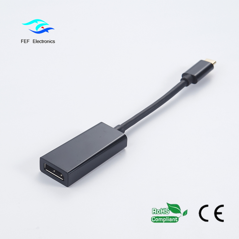 USB ΤΥΠΟΣ C σε Displayport θηλυκό ABS κέλυφος Κωδικός: FEF-USBIC-004A