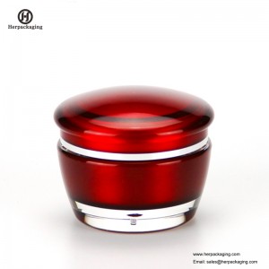 HXL224 Στρογγυλό άδειο καλλυντικό δοχείο διπλού τοίχου δοχείο περιποίησης δέρματος Jar