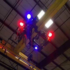 Οπίσθιο γερανός Προειδοποιητικό φως LED Spotlight 84-120W-Κόκκινο / Μπλε