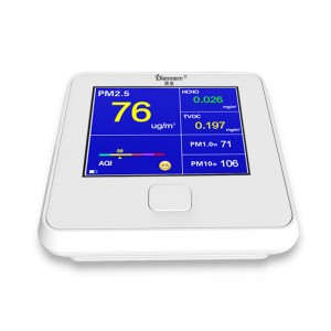 Dienmern DM103 Ανιχνευτής ποιότητας αέρα για PM2.5 + HCHO + TVOC + AQI + PM1.0 + PM10
