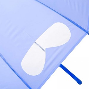 Φθηνότερη χονδρική ευθεία φούσκα σχήμα θόλου με poe σαφή παράθυρο παιδιά ομπρέλα