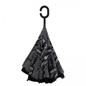 2019 Αυτόνομο αυτοκίνητο βροχή εργαλείο Αντίστροφη λουλούδια Αντίστροφη ομπρέλα