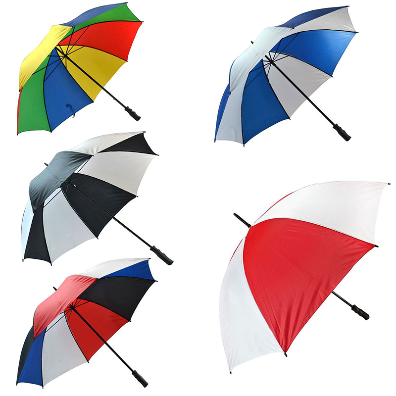 Προσαρμοσμένη εκτύπωση χειροκίνητη ανοιχτή ομπρέλα γκολφ 30 ιντσών αδιάβροχη