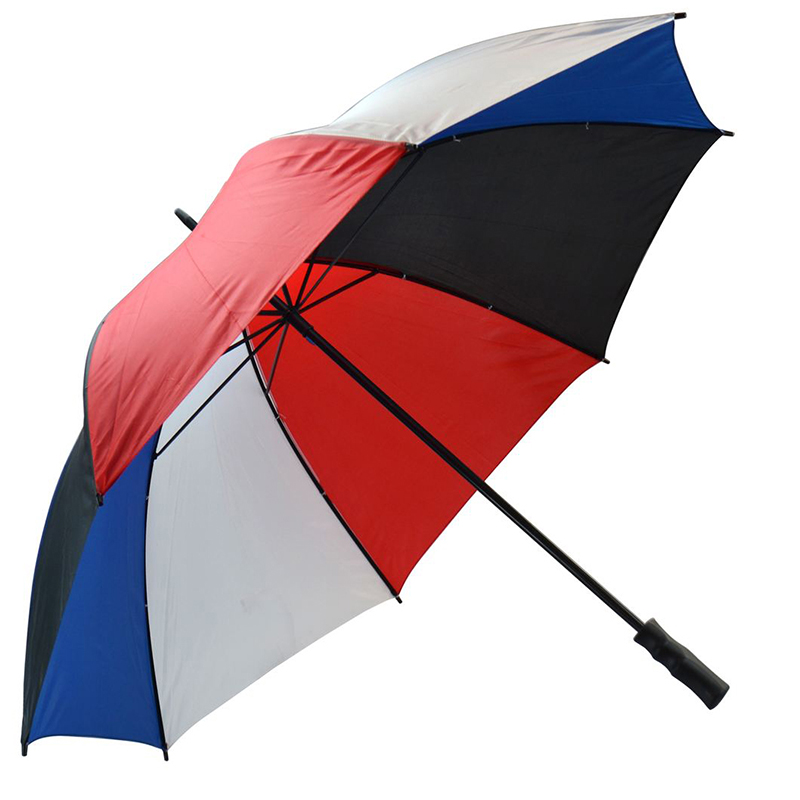 Προσαρμοσμένη εκτύπωση χειροκίνητη ανοιχτή ομπρέλα γκολφ 30 ιντσών αδιάβροχη