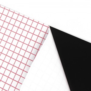 Προσαρμοσμένο μέγεθος πράσινο / μαύρο / άσπρο χαρτόνι PP πλαστικό φιλμ