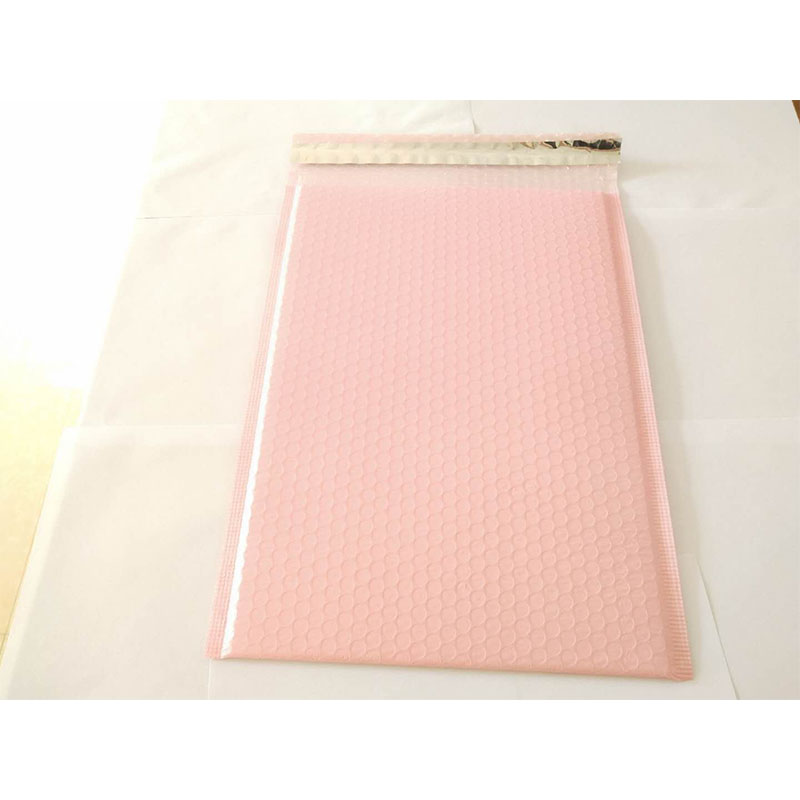 50 Εργοστάσιο Χονδρική Προσαρμοσμένη τυπωμένη ροζ έγχρωμη πλαστική φούσκα ταχυδρομική τσάντα Padded φάκελο / μεταλλικό