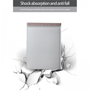 άσπρη σφραγιζόμενη μεμβράνη φυσαλίδας περιτύλιγμα περιτυλίγματα πολυ-σακίδια μεταφοράς με περιτύλιγμα με φυσαλίδες