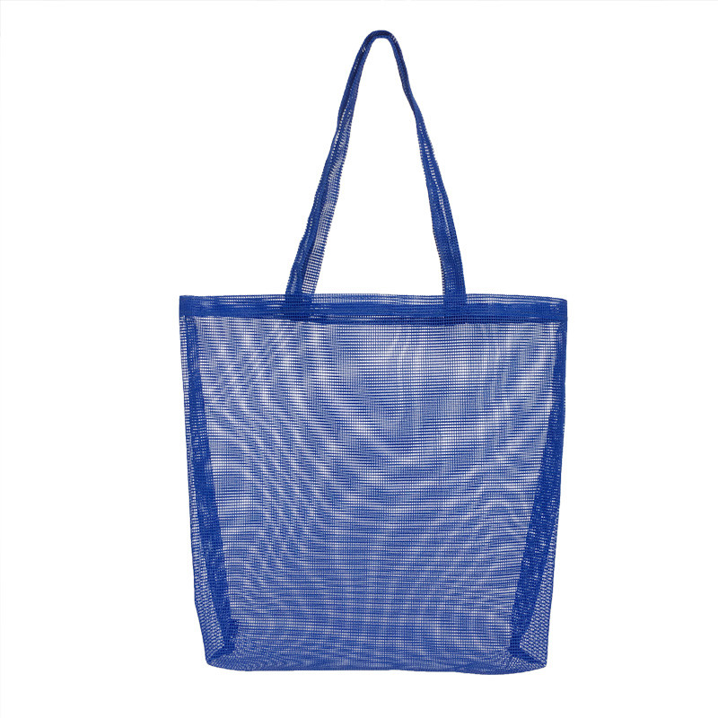 Προσαρμοσμένη σχεδίαση Clear Blue Ladies Mesh τσάντα Mesh Tote τσάντα