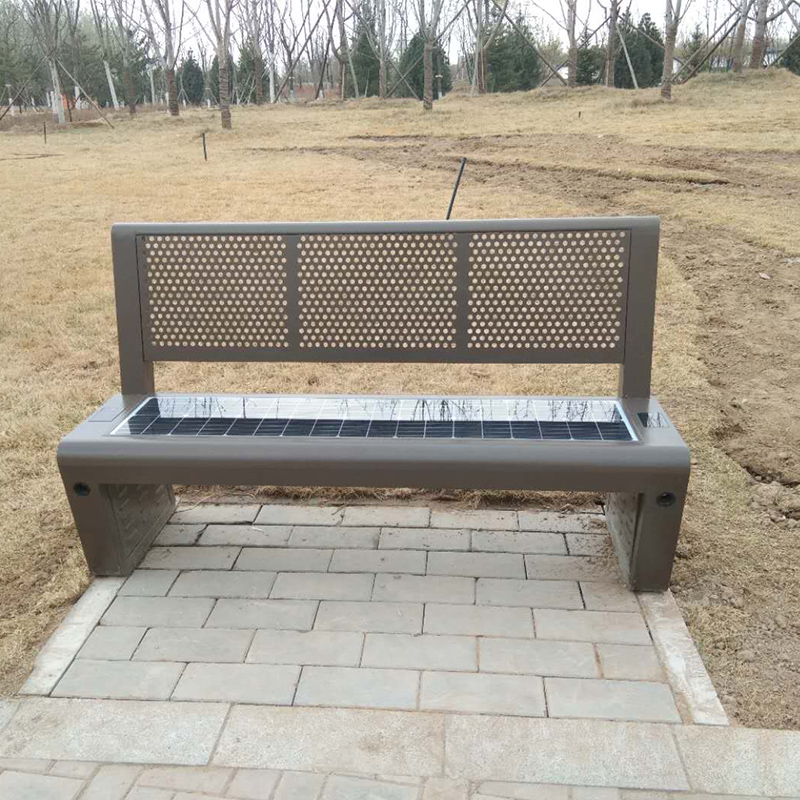 Ηλιακά πάρκα Bench Public Καθίσματα οδού με ασύρματη χρέωση