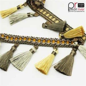 Νέο σχεδιασμό μπάλα Fringe Για παράθυρο διακόσμηση Pom Pom Κουρτίνα Fringe