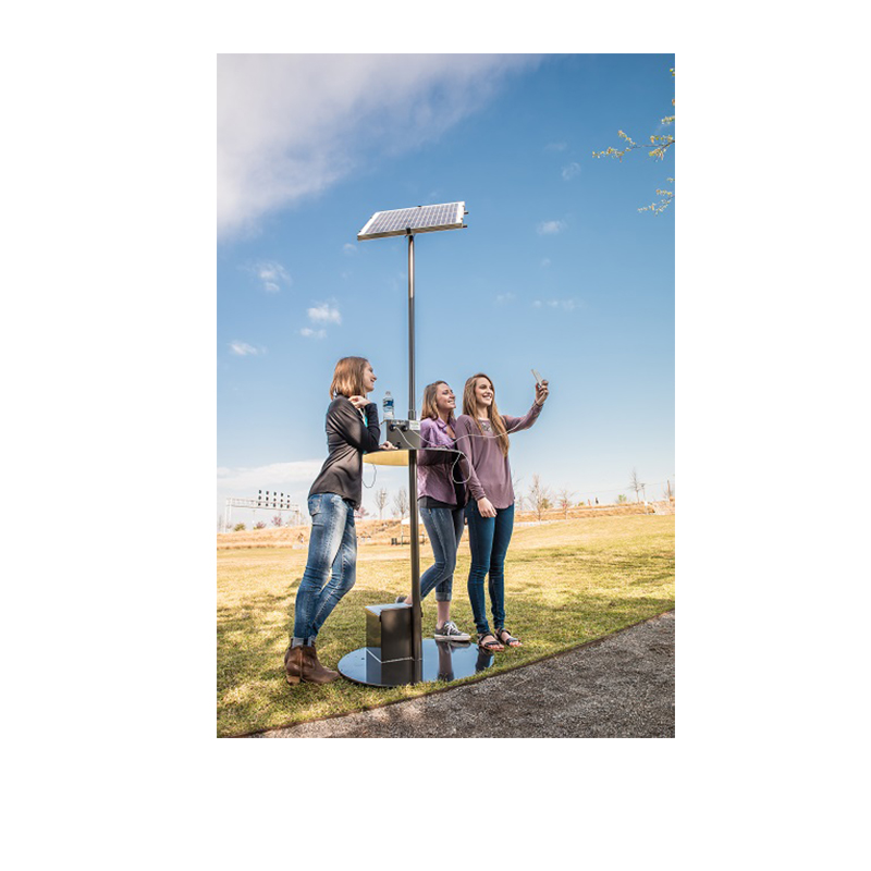 Ηλιακός φορτιστής πόλος κυψέλης κινητής τηλεφωνίας σταθμός εξωτερικής χρήσης