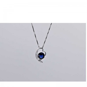 925 Ασημένιο κρεμαστό κόσμημα μπουτίκ μόδας κρύσταλλο μικρο-ένθετο Love κρεμαστό κόσμημα Ευρώπη και την Αμερική