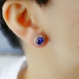 925 ασημένια αυτιά καρφιά Μόδα Ζιρκόν αυτί καρφιά Υψηλής ποιότητας νυχιών γυναικών αυτιών