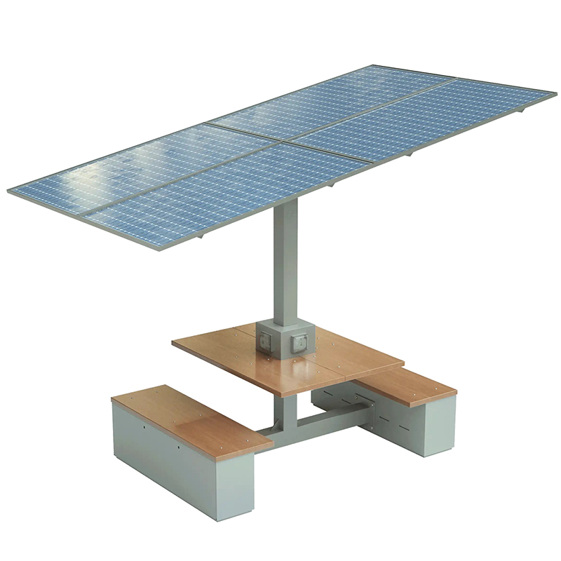 Ηλιακή φόρτιση πίνακα Επιτραπέζιοι σταθμοί εργασίας Βιώσιμη ενεργειακή παραγωγικότητα