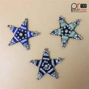 Προσαρμοσμένη και αποθέματος αστέρι σχεδιασμό ρητίνη χάντρα κεντημένο έμπλαστρο 2019 χονδρικής