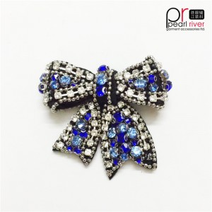 Τελευταία ομορφιά bowknot Rhinestone Patch Crystal πεταλούδα