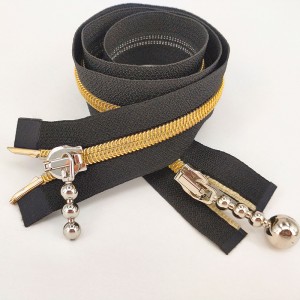 8 号 尼龙 金 双 开 拉链