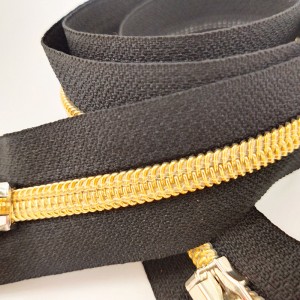 8 号 尼龙 金 双 开 拉链