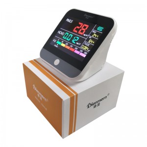 Φορμαλδεΰδη Αισθητήρας Ποιότητας Αέρα PM2.5 Φορητός Laser TVOC Ανιχνευτής AQI Έξυπνη οθόνη για το γραφείο του σπιτιού Θερμοκρασία υγρασί...