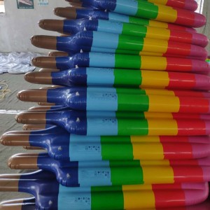 Φουσκωτό Rainbow Popsicle Pool Float / Pool Lounge