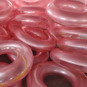 Γιγαντιαία φουσκωτή χρυσή λάμψη διαφανή κολύμπι κολυμβητήριο κολύμπι δαχτυλίδι πισίνα