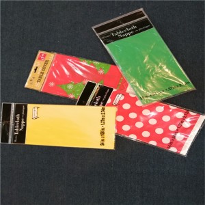 LDPE HDPE Προσαρμοσμένο τυπωμένο ύφασμα κάλυψης πίνακα Πλαστικό φύλλο για τραπέζια